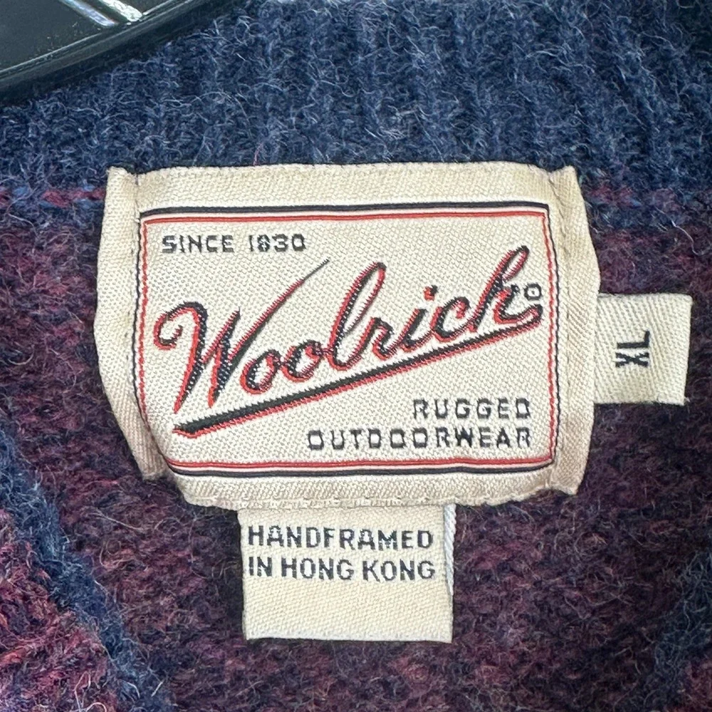 Vintage Woolrich Rugged Outdoor Crewneck Sweater Mens XL Purple Marled Gorpcore